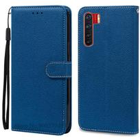 Dėklas Oppo A91 OppoA91 A 91 Dangtelis Silikoninis Odinis Piniginės Atverčiamas Telefono Dėklas Oppo Reno3 Reno 3 Dėklas Oppo A91 Dangtelis Fundas For OPPO Reno3 tamsiai mėlyna spalva