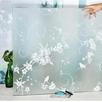 Langų privatumo plėvelė Matinis stiklas Lipni nepermatoma vinilinė dekoratyvinė plėvelė UV spindulių blokavimas Šilumos kontrolė Dangos namams 30X100 CM
