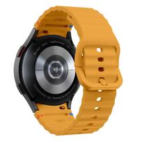 Silikoninė apyrankė skirta Samsung Galaxy Watch 7 FE 6 4 Classic 5 pro 44mm 40mm 43mm 47mm 45mm apyrankė Galaxy Watch6 7 dirželis Galaxy 7 40mm 44mm geltona