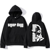 Snoop Dogg Men Hoodie for Autumn/Winter Comfortable Fleece Sweatshirt Graphic Printing Grunge Clothes Moletom Pullovers L black