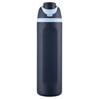 Minimalistinis dvigubos sienelės 304 nerūdijančio plieno sportinis gertuvė 28 oz tamsiai mėlyna spalva