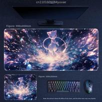 Klasikinis Animacinis Anime Pokémon Pikachu Mewtwo Eevee Odinis Pelės Kilimėlis Lucario Squirtle Gardev Klaviatūros Padėklas Didelis Žaidimų Stalo Kilimėlis 60x30 cm