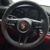 Skirta Porsche Taycan Boxste Panamera Macan Cayenne 718 971 PASIDARYK pats rankomis siūta aukštos kokybės neslystanti zomšinė automobilio vairo apdaila style 3