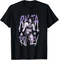 2026 Rhea Ripley Potretas su spyriu Mergaičių T-shirt, Vyriška Moteriška T-shirt Aukštos kokybės prabanga Tinka tiek vyrams, tiek moterims Viršus Y2k S gray
