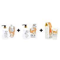 [Elizavecca] CER-100 Kolageno danga plaukų raumenims šampūnas 500 ml   Kondicionierius 500 ml   Kaukė 100 ml Shampoo+Rinse+Protein Treatment