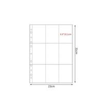 Multiple Pockets A4 Kpop Photocard Binder Transparent DIY Photo Album Refill Pages 4 Hole 4 Ring PP Photocard Holder white
