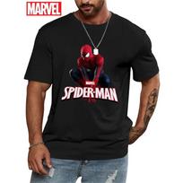 Naujausia Marvel tendencija 2026 m. yra gražūs SpiderMan animuoti medvilniniai trumpomis rankovėmis marškinėliai vyrams ir moterims 3XL black