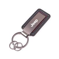 Jeep automobilio emblemos raktų pakabukas Suede raktų žiedas Dovanų aksesuarai Jeep Wrangler JL JK Renegade Grand Compass Gladiator Cheroke gray