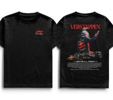 Red Bull Verstappen F1 spausdinta marškinėliai vyrams moterims medvilniniai oversized gatvės stiliaus Harajuku trumpomis rankovėmis aukštos kokybės moteriški vyriški drabužiai M