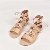 Vasarinės basutės Moteriškos Kryžmai surišamos Plokščiapadės Madingos Dizainerio Raišteliais Susiuvamos Juostelės Moteriškos Gladiatoriaus Sandalo Batai Zapatos Mujer 43 chaki