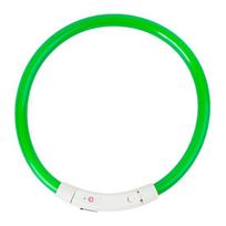 LED šunų antkaklis, įkraunamas šviečiantis USB įkraunamas šuniukas, šviečiantis antkaklis, skirtas lauke 35cm žalia