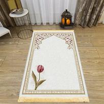 VIKAMA Mėtų Žalumos Gėlių Arkos Islamo Maldos Kilimas Poliesterio Nešiojamas Musulmonų Salah Kilimėlis Ramadanas Senovinis Namų Dekoras Maldos Kilimas 80x120cm