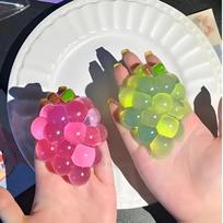 Taba Squishy Handmade Grape Press Plaything Sticky Fruit Stress Ease Gentle Rebound Sensory Fidget Toy For Anxiety And Focus Gift