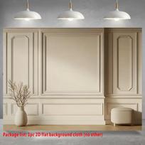 2D Modernus smėlio spalvos sienos fonas prekės ženklo ir produktų fotografijai 59x51.1inch/150*130cm