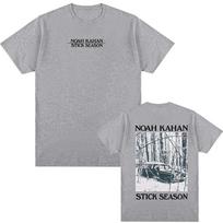 Noah Kahan TShirt Stick Season Blue Spruce Tee 100Cotton High Quality Harajuku Teeshirt Summer Fashion Comfortable Camisetas S gray