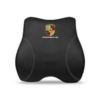 Automobilinės kėdutės Juosmens atrama Pagalvėlės Galvos atramos Juosmens pagalvėlė Porsche Panamera Taycan 911 718 Macan Cayenne Boxster Cayman 918 black