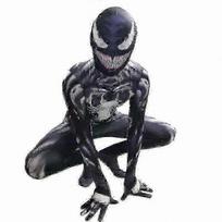 Vaikų superherojų kostiumas - Įkvėptas Venom Žmogaus-voro Cosplay apranga 120cm juoda