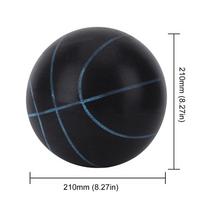 Vaikams skirtas tylus krepšinio kamuolys patalpoms 24/21/18cm Didelio atsparumo Dydis 3/5/7 Tylus krepšinio kamuolys Krepšinio lankas Tylūs kamuoliai Sportas black