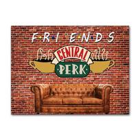 Central Perk akvarelinė dailė ant drobės tapyba Draugas sublimacijos dizainai Paveikslas namų sienų dekoras Draugai TV šou plakatai 40X60CM No Framed beige
