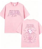 Reperė Theodora Boss Lady Albumo Grafika Medvilniniai Muzikiniai Marškinėliai Unisex 2026 Nauji Vasaros Hip Hop Unisex Marškinėliai Trumpomis Rankovėmis Gerbėjų Dovanos 2XL pink