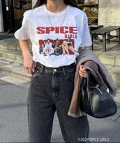 Geras Roko Greitis Spice Girls Marškinėliai SPICE GIRS M white