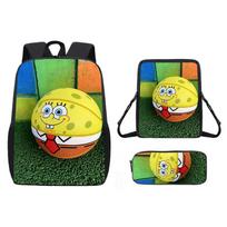Basketball Basketball Schoolbag Three-Piece Peripheral Animation Backpack Cross Mirror Men'S And Women'S Backpack pencil bag