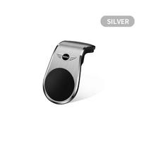 Magnetinis L formos telefono laikiklis automobilyje Išmaniojo telefono stovas spaustukas DĖL MINI E90 COOPER S JCW R55 R56 R60 R61 F54 F55 F56 F57 F60 One R50  rdxzk11 sidabras