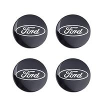 4 vnt. 54 mm ratlankio centrinis dangtelis su logotipu, stebulės dangtelis, ženklelis, emblema Ford Focus Mk2 Mk3 Fiesta Ranger Mondeo Mk4 S-MAX Kuga Mustang Escort CVW1 juoda