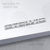 Automobilio dekoras Metalinis Stelvio Alfa Romeo raidės emblema 3D lipdukas Priedai Blizgūs juodi galinės bagažinės lipdukai RZ7