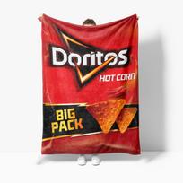 Kūrybingas Juokingas D-Doritoss Traškučių Flanelinis Antklodė Lovai Sofai Miegamajam Kelionėms Kempingui Piknikui Antklodės Metamoji Antklodė 75cmx90cm red