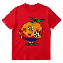 Naranjito Ispanija 82 Ispanijos talismanas 1982 Futbolo marškinėliai Unisex Unisex drabužiai Mada Laisvalaikio Medvilniniai Oversized trumpomis rankovėmis marškinėliai 4XL red