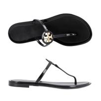 Tory Burch Miller Mini Jelly Flat Flip Flop Slipper 166808 006 166808 006 (6) black