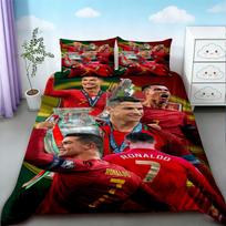 Cristiano Ronaldo Duvet Cover Football CR7 Bedding Set for Comfortable and Breathable Bedroom Fan Gifts Queen King 155x200cm