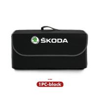 Skoda automobilio logotipo bagažinės daiktadėžė Didelės talpos įrankių organizatoriaus krepšys Priedai S Kodiaq Octavia 2 3 Yeti Karoq Rapid Fabia black