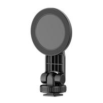 Magnetic Phone Mount Holder Magnetic Phone Tripod Mount for   15 14 13 12 with N52 Magnets Cold Shoe Adapter 1 4 Inch Thrd 150 Tilting gray