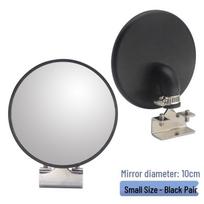 HD Wide-Angle Traffic, Road, and Garage Convex Mirror for Indoor/Outdoor Use black