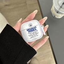 Rankų darbo INS stiliaus apsauginis dėklas AirPods Pro 2 (Butelio kamštelio dizainas, suderinamas su Bluetooth) Apple AirPods 4