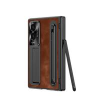 Stiliaus rašiklio dėklas su visapusiška apsauga, skirtas Samsung Galaxy Z Fold 8 Wide 8 Ultra Fold 7 6 5 4, PU oda, su stiklo plėvele, vyrių dangteliu Galaxy Z Fold7