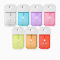 Card-type Portable Hand Sanitizer Spray, Alcohol-free, Fast-drying, Pocket Cleaning Supplies for the Out and About, 5 pcs 45ml pink