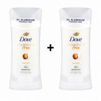 Dove Deodorant Shea Butter Aluminum-Free 74g 2 pcs white