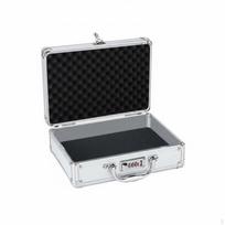 Kietas dėklas su putplasčio įdėklu, kombinuotas užraktas, aliuminio portfelis, ergonomiška rankena 29*21cm Pwd Lock 2-foam