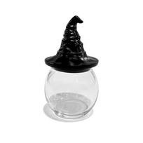 Creative Glass Apothecary Spice Jar Set Witch Hat Lid Gothic Style Witch Spice Jar Vintage Spice Container Sugar