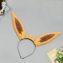Eevee Cosplay Ausys Plaukų Lankeliai Lapės Uodega Cosplay Rekvizitas Eevee Ausys Plaukų Juosta Pūkuotos Uodegos Kostiumo Aksesuarai One Size beige