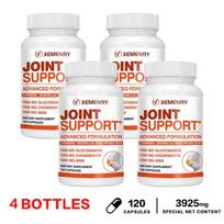 Glucosamine chondroitin complex capsules, a quadruple formula of turmeric, frankincense, and hyaluronic acid, a nutritional supplement. 120*4