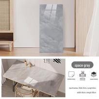 Keraminių plytelių imitacijos sienos lipdukas: Lipni, aliejui atspari PVC tapeto panelė virtuvės dekoravimui 30cm*60cm Waterproof Aluminum-Foil Base gray