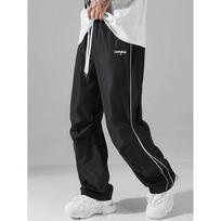 Men's Retro Ski Pants: Cross-Border Hot-Selling, Hong Kong Style, Loose, Straight-Leg Sports Casual Pants. Extra Extra Large juoda