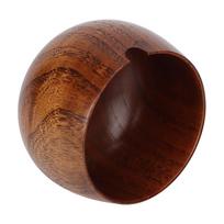 Wooden Condiment Container Pot Wood/Brown/Black Flip Top Spice Jar  For Kitchen ruda