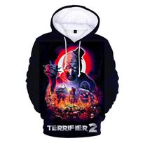 Horror Movie Terrifier 3D Print Hoodies Men Women Casual Streetwear Fashion Hoodie Sweatshirts Pullovers Tracksuits Man Clothing 5XL black