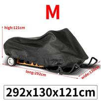 Sniego motociklo dangtis žieminis lauko universalus vandeniui atsparus dulkėms atsparus UV spindulių daugiafunkcis priekabos dangtis vejapjovės dangtis M black
