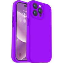 Skysto silikono telefono dėklas Apple iPhone 15 Pro 14 13 11 12, su kameros objektyvo apsauga, minkštas, atsparus smūgiams iphone 12pro max